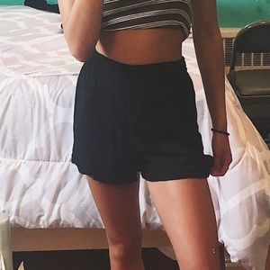 High waisted black shorts!